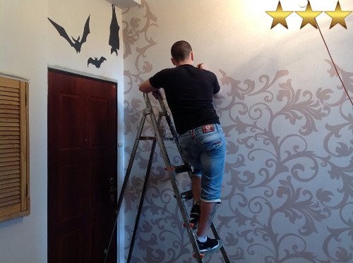 Рисунки на стенах в подъезде (г. Москва): узоры