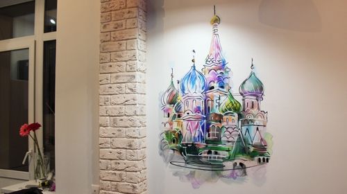 Храм Василия Блаженного роспись кухни